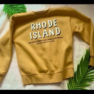 ZARA cozy yellow sweatshirt with print